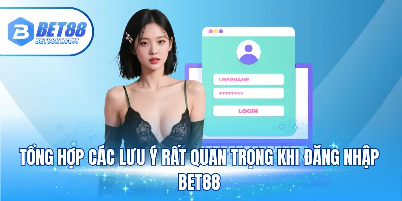 Tổng hợp các lưu ý rất quan trọng khi đăng nhập BET88